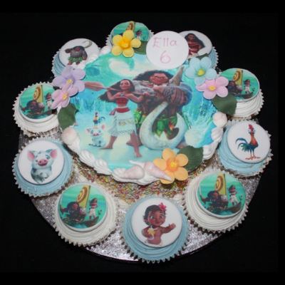 Moana Print & Cupcakes
